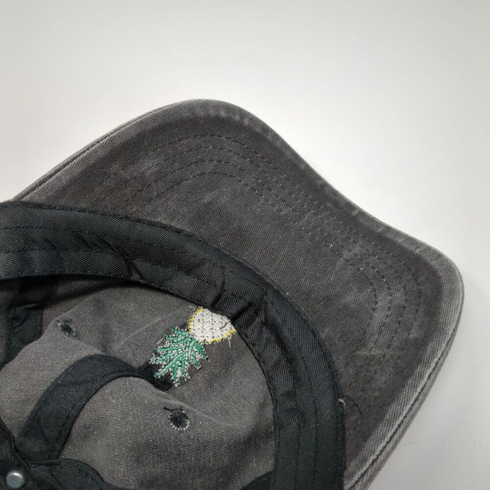 Pineapple Slideback Hat Gray One Size Solid Embro… - image 7